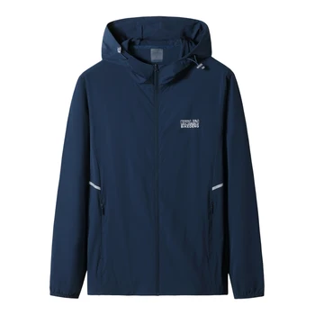 

8XL 7XL 6XL 2020 new Spring and summer plus size Mens Coat New Hooded Business Thin Jackets Casual Style Fashing Jacket