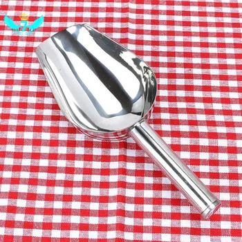 

8" Stainless Steel Ice Scraper Food Buffet Candy Bar Ice Scoops Shovel Kitchen Cooking Tool Food Flour Candy Scraper TOB