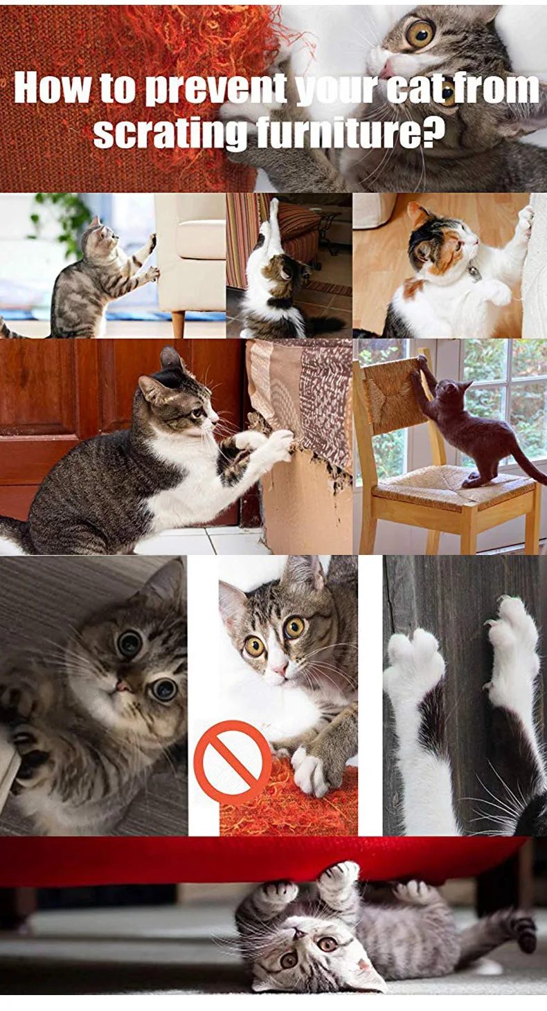 Кошачья Защита от царапин коврик Когтеточка для котов защита мебели против царапин игрушка для дома Товары для домашних животных шлифовальный коготь