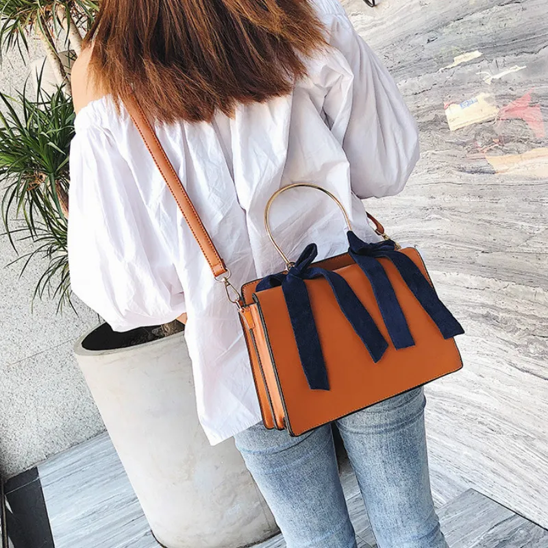 

2020 New Style Fashion Handbag Korean-style Cool Contrast Color Shoulder Bag Women's Square Sling Bag Shoulder Bag