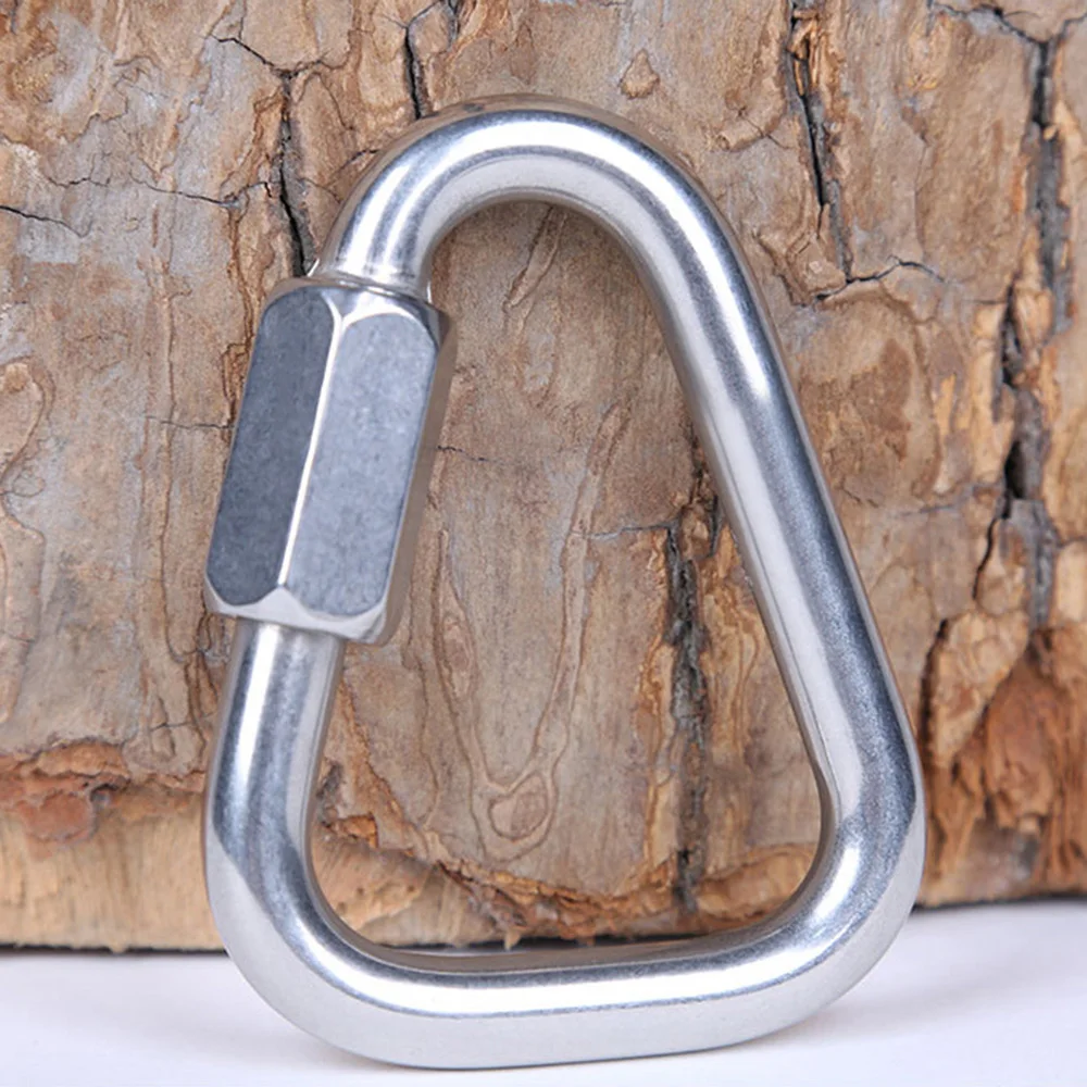 

Multi-function Aluminium Alloy Triangle Carabiner Outdoor Camping Hiking Keychain Snap Clip Hook Kettle Buckle Carabiner