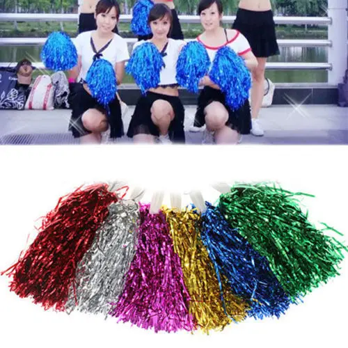 

Game Pompoms Cheap Practical Cheerleader 's Cheering Pom Poms Apply To Sports Match And Vocal Concert Color Can Free Combination