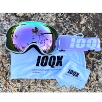 IOQX Ski Goggles Men Women Winter Outdoor Snow Sunglasses Anti-Fog Snowboard Glasses UV400 Double Layers Skiing Mask Goggles 2