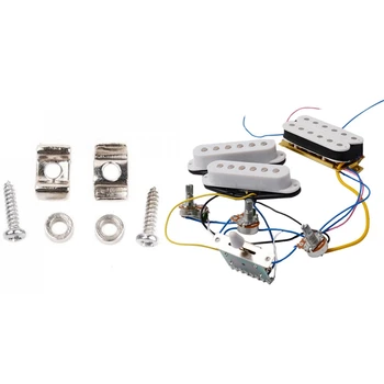 

Guitar Roller Cord Tree Guide Retainer Spacer Screw & ST Electric Guitar Pickup Wiring Harness Prewired 5-Way Switch