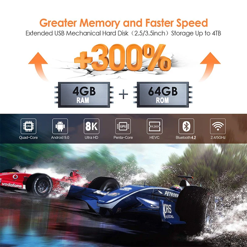 Iptv Amlogic S905X3 A95X F3 Slim Android 9.0 4GB RAM 64GB ROM2.4&5G Dual Wifi BT Support 8K Media Player smart tv set-top Box xx