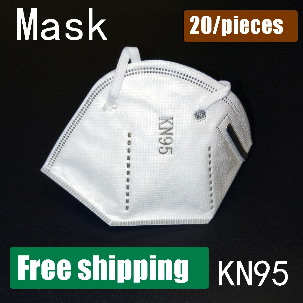 

20 Packs / Fast Delivery Hot Sale KN95 Mask Dustproof Anti-fog Breathable Mask N95 Mask CE Certified KF94 FFP2