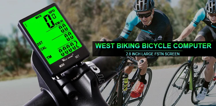 Wireless/Wired Cycle Computer Bike Odometer Speedometer for Mountain Road Riding Bicycle Computers Waterproof Automatic Wake Up-Tracking Distance AVS Speed Time,Cycling Accessories 
