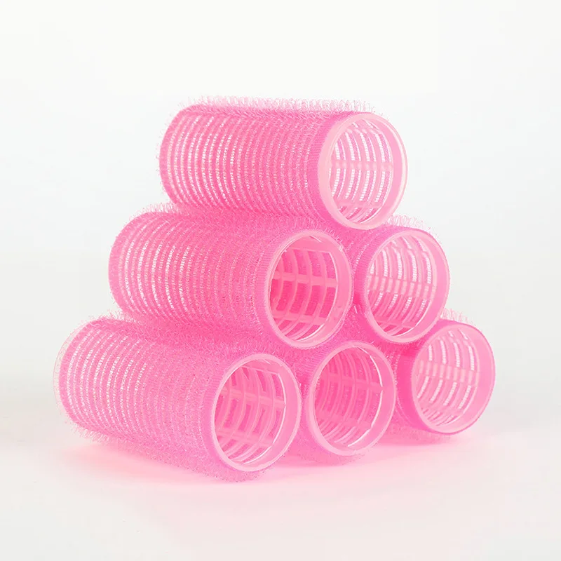 Hair Styling Tool Hair Curling Tools Hair Rollers 6Pcs/Pack Self Grip Hair Curlers Salon Dressing Curlers Jumbo Size Sticky Cling Style
