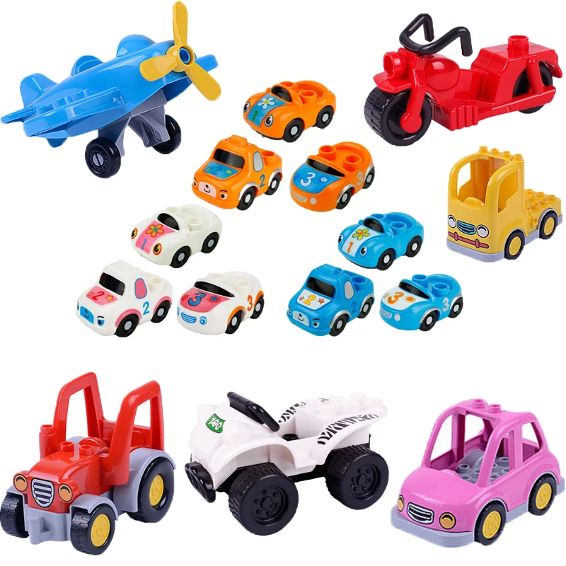 Конструктор игрушечный Duplo Moc детский совместимый с мультяшным автомобилем