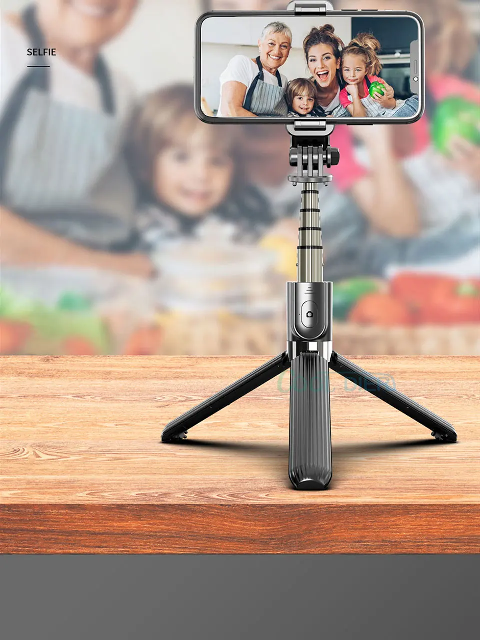 

High quality Wireless bluetooth Selfie Stick Tripod With Remote Palo Selfie Extendable Foldable Monopod For Iphone Action Camera