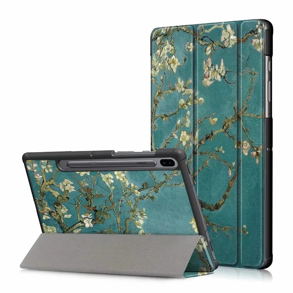 Чехол для Samsung Galaxy Tab S6 10,5 SM-T860 SM-T865 10," Смарт планшет стенд чехол для Galaxy Tab S6 10,5 чехол+ стилус+ пленка