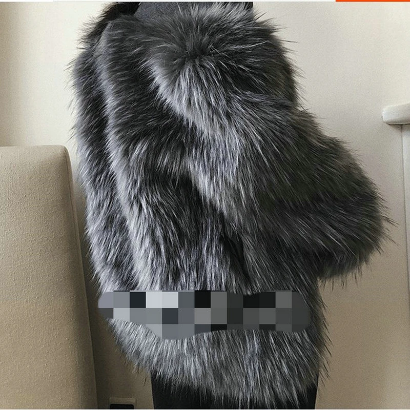 Новое пальто из искусственного меха лисы модное повседневное теплое Женское пальто из искусственного лисьего меха Защита окружающей среды ar
