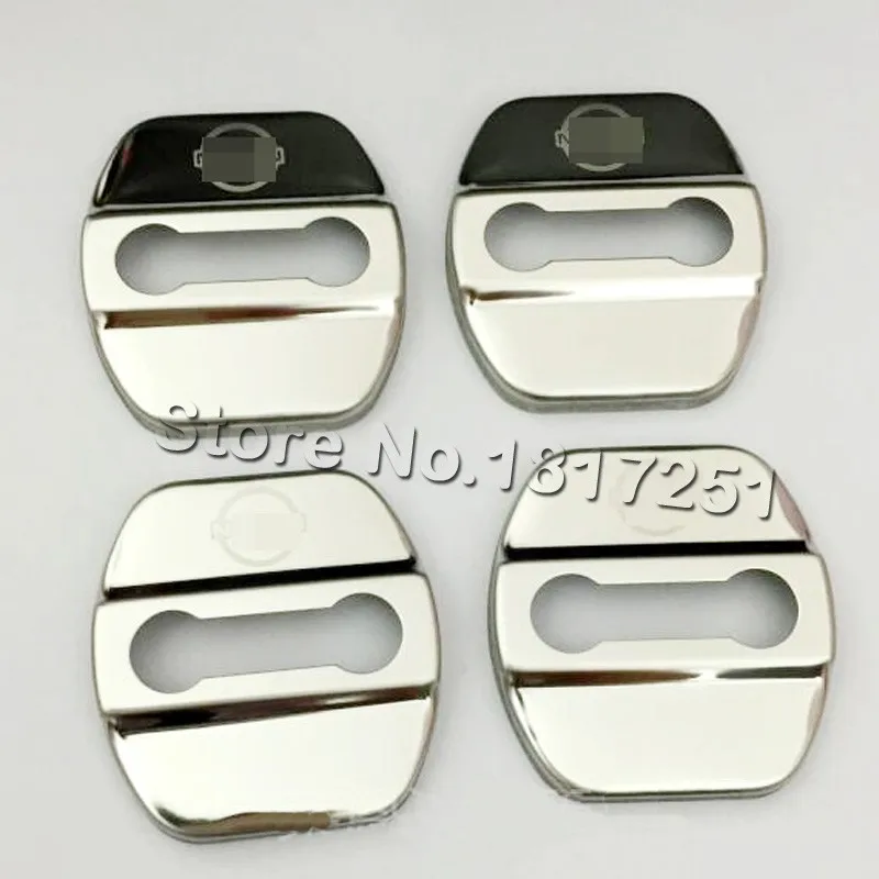 Door Lock Cover 3D Door Lock Buckle Protection Cover Trim For Nissan x trail t33 t32 t31 2007 -