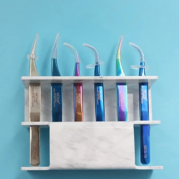 

Eyelash Tweezers Storage Rack 6 Holes Eyelash Extension Tools Organizer Holder Stand Nail Tattoo Beauty Tools Shelf