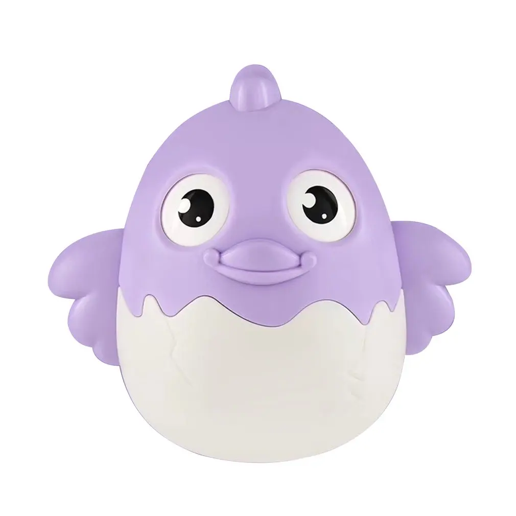 purple Забавная игрушка в форме курицы, может моргнуть и кивать, игрушка для питомца, детская погремушка, развивающие игрушки, Подарочные игрушки, погремушки - Цвет: purple