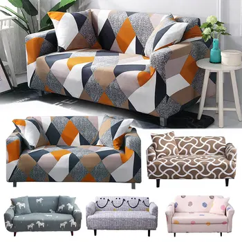 

Stretch Sofa Cover Slipcovers Elastic All-inclusive Couch Case for Different Shape Sofa Loveseat Chair L-Style Sofa Case