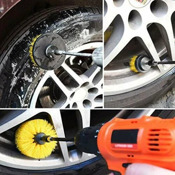 

12 Pieces Drill Brush Attachment Set All Purpose Power Scrubber Cleaning Kit