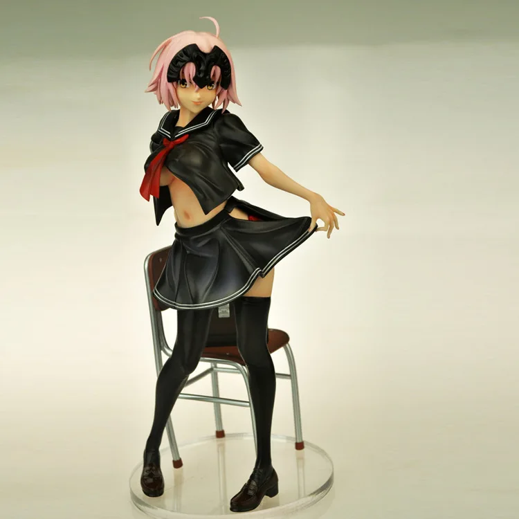 FGO школьная форма Жанна д 'Арк черный и белый с рисунком гаража комплект матросский костюм Fate/Grand Orde гаражный комплект модель