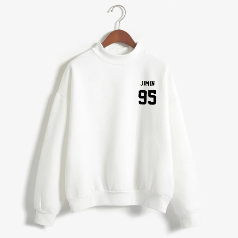 sweatshirt 27 Bangtan boys в Корейском стиле модная обувь с высоким, плотно облегающим шею воротником с О-образным вырезом толстовки в стиле kpop Женская одежда оверсайз bangtan кофта с капюшоном - Цвет: sweatshirt 27