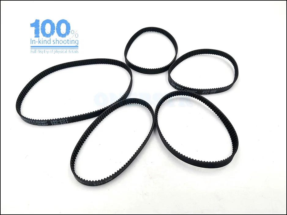 GT2 Closed Loop Timing Belt Rubber 2GT 6mm 110 112 122 158 200 280 300 400 610 752 852 1220 1524 mm Synchronous Belts 3D Printer 12