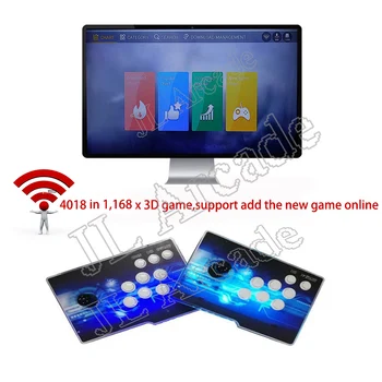 

Pandora 3D WiFi Arcade Box 4018 in 1 Zero Delay Saving Function Joystick Controller PCB 168 PCs 3D Retro Portable Console game