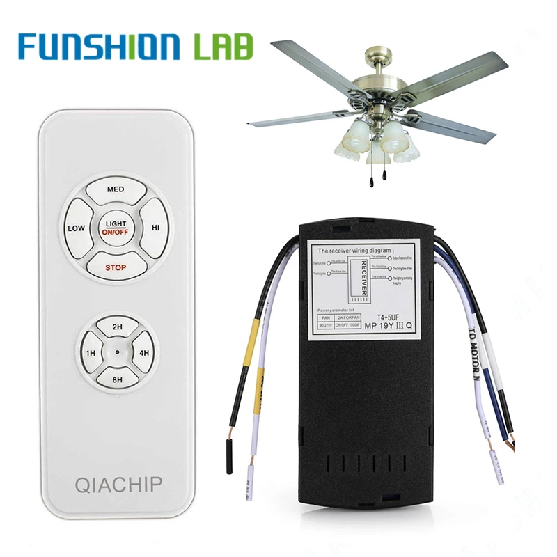 FUNSHIO de ventilador de techo Kit de Control remoto, de ajuste de sincronización, receptor transmisor de velocidad del viento, CA 110 240V|controles remotos| - AliExpress