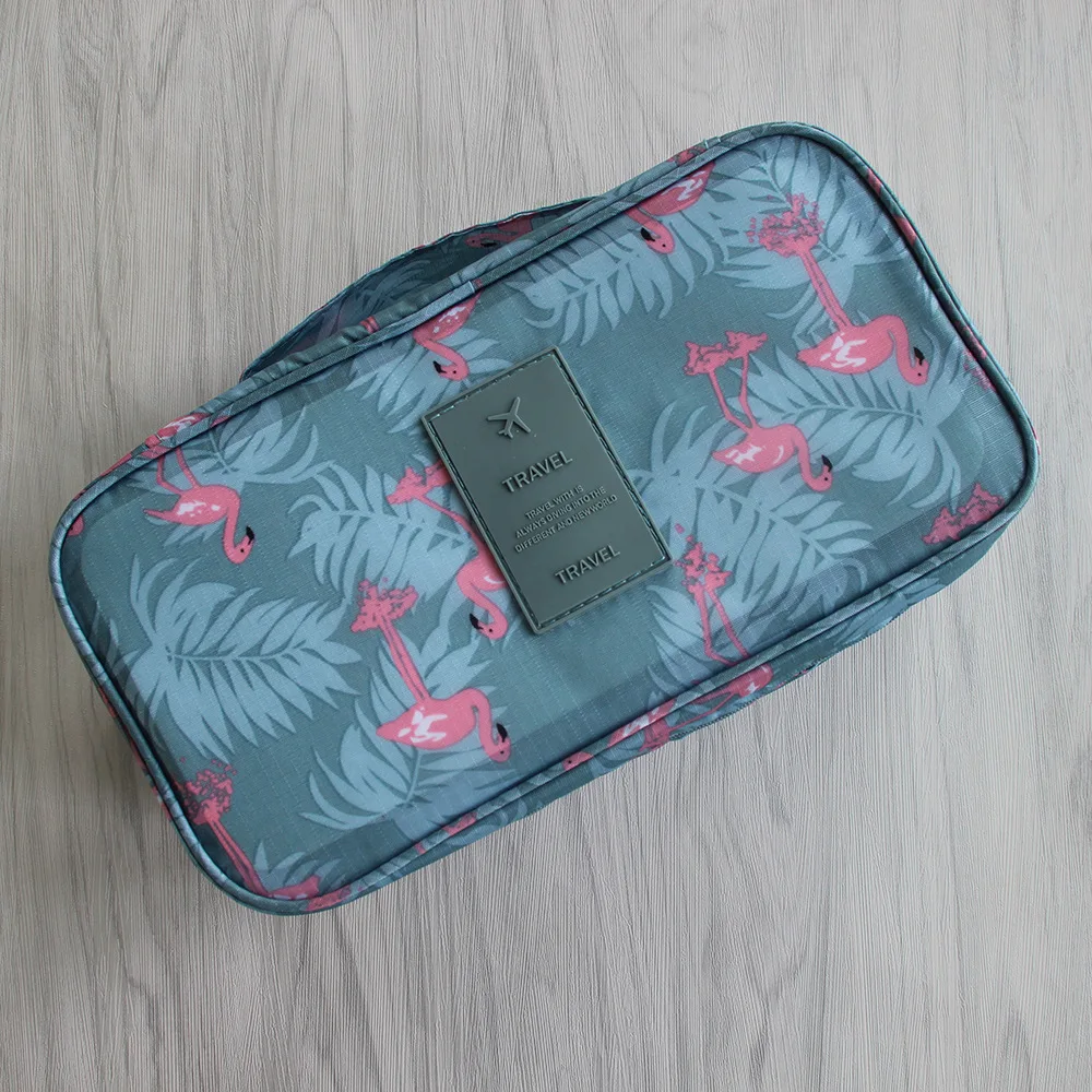 RUPUTIN Новая дорожная сумка для бюстгальтера нижнее белье сумка-Органайзер косметичка для ежедневного Хранения Туалетных принадлежностей женская сумка высокого качества - Цвет: Flamingo