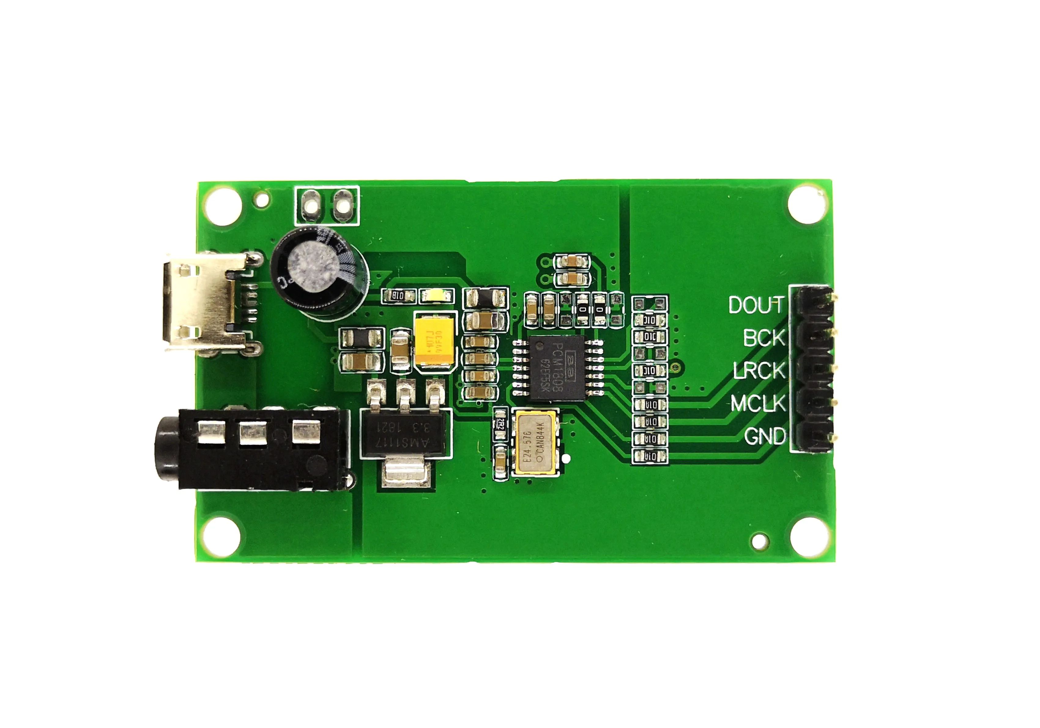PCM1808 ADC AUX 3,5 стерео одноконцевой аналоговый аудио к ies цифровой интерфейс IIS выход плата кодирования