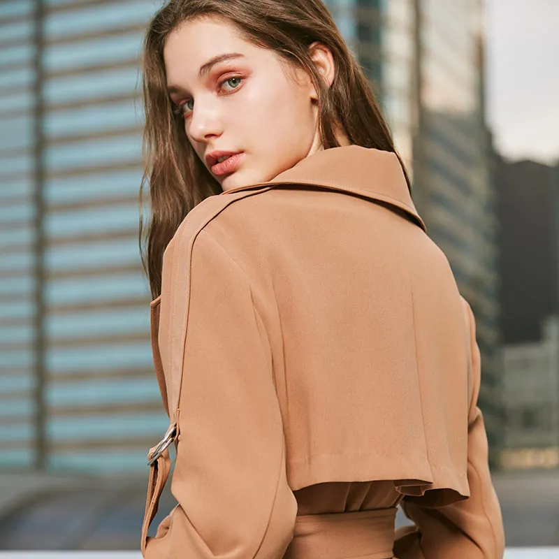 Vero Moda Женский Тренч средней длины с декоративными лямками | 319121517