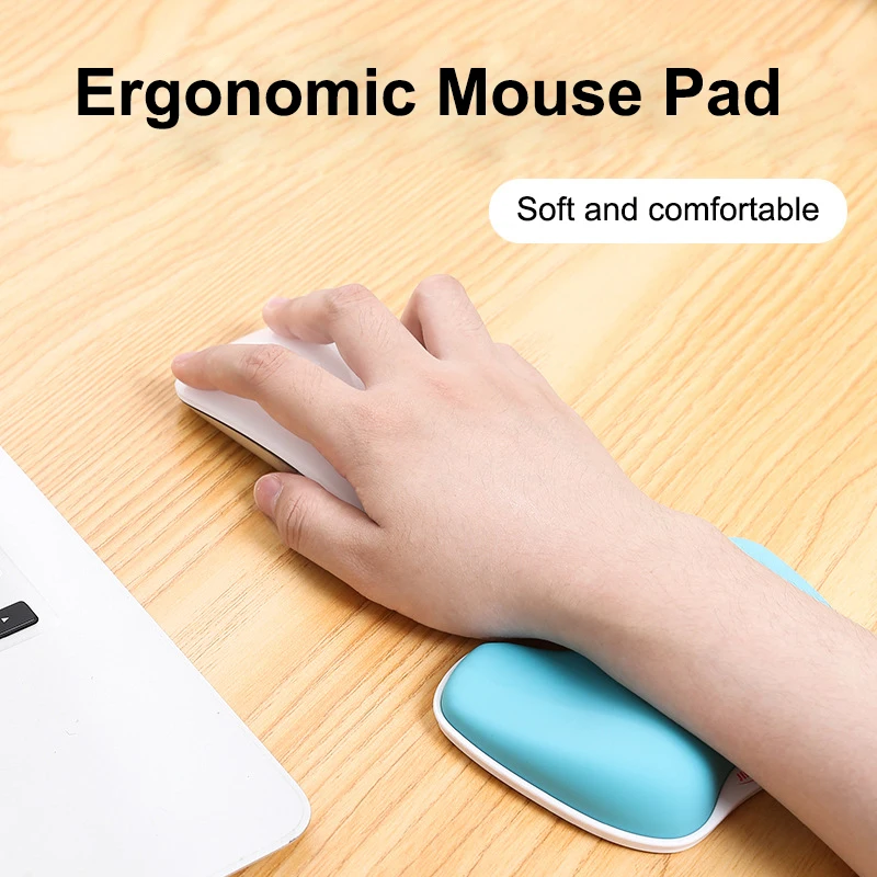 Ergonomic Mouse Pad With Wrist Rest HOCO GM30 Ergonomic Wrist Rest Mouse Comfortable Pad For Office Accessories Non Slip Mice Soft Mousepad For PC Laptop Computer Mouse Pad With Gel Wrist Rest - Foto 9