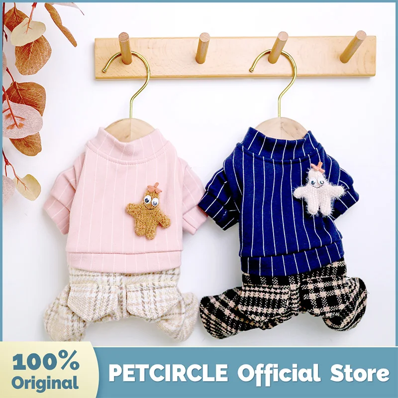PETCIRCLE одежда для щенков с пушистой морской звездой свитер четырьмя ножками