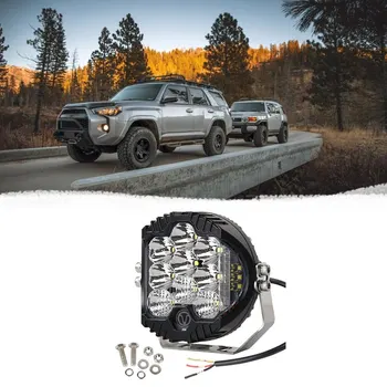 

Front Bumper Headlight Die-Cast Aluminum Alloy 5 Inch Round Led Headlight For Wrangler Suv Pickup Modification 1 Piece