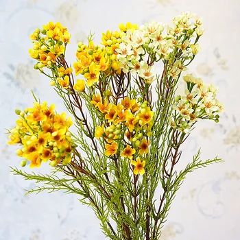 

Luxury Long stem Australian Lamei flower branch silk Artificial flowers for wedding party fall decoration flores artificiales