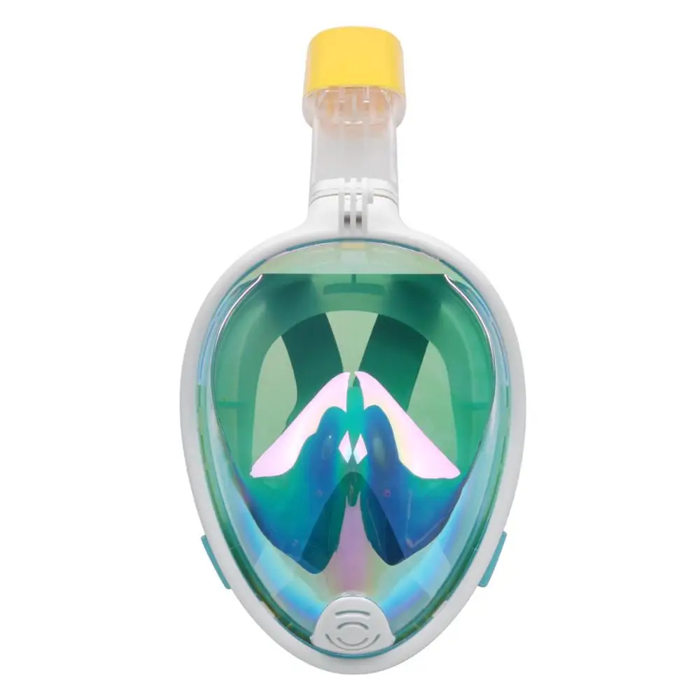 Подводная маска для подводного плавания полный уход за кожей лица маска для подводного плавания подводная противотуманная маска для подводного плавания для Плавание Подводная охота - Цвет: Electroplate Mask