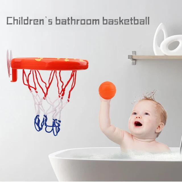 Children Bathtub Shooting Basket Toys Play Water Ball Basket Funny Bath Shower Plastic Basket Nets Cups Toys Storage Basketball 2