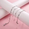 Teamer Fashion Women Crystal Beaded Glasses Chain Rose Gold Color Sunglasses Chains Cords Lanyard Hanging Neck Holder Necklaces 3