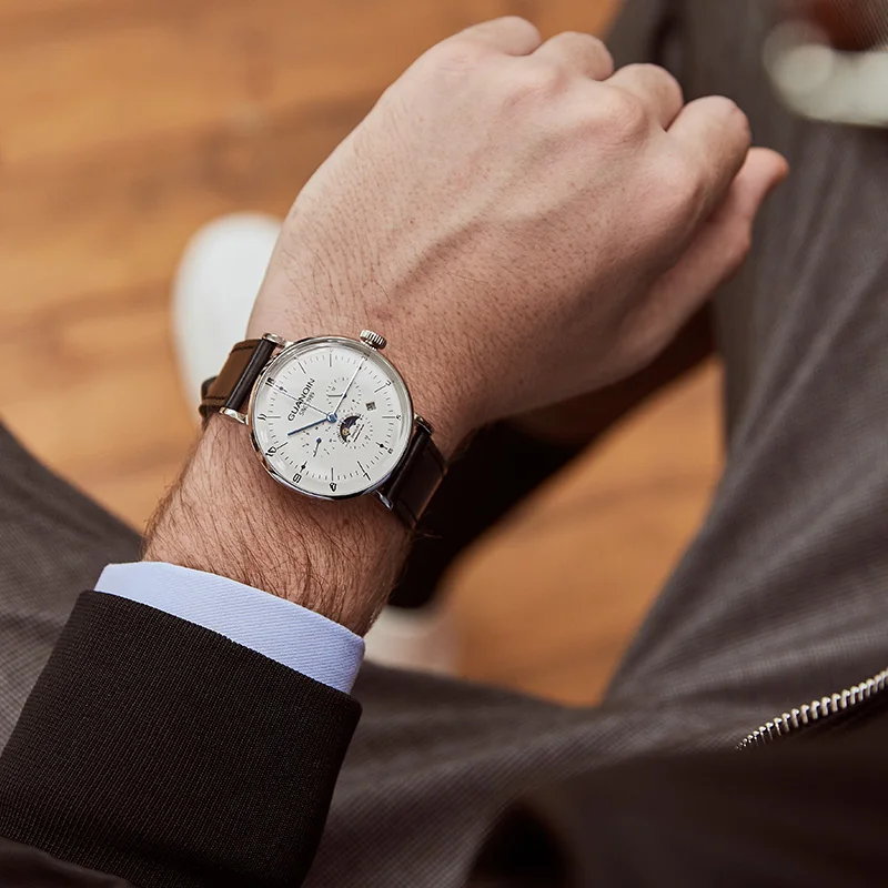 GUANQIN Скелет механические часы для мужчин часы бизнес автоматические стальные водонепроницаемые часы лучший бренд класса люкс relogio masculino