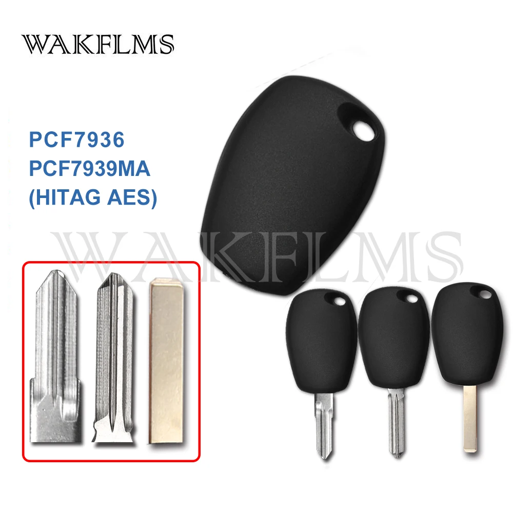 Ключ транспондера 2 шт. для Renault Dacia Logan Sandero Duster Trafic Megane Kadjar Smart for Two Forfour Lada Vesta XRAY |