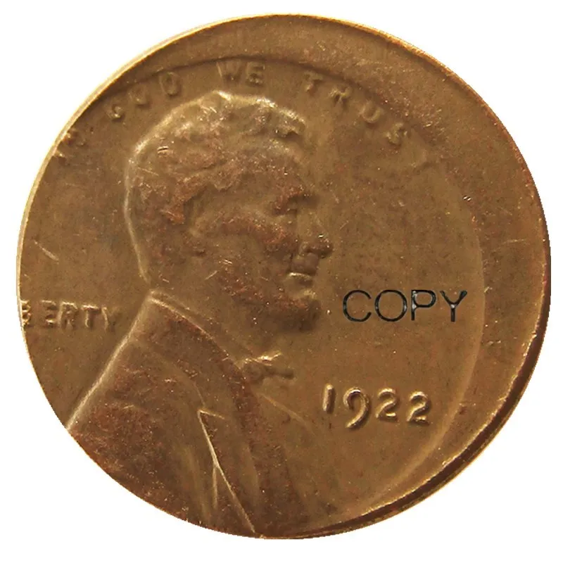 Ошибка US One Cent 1922 с Офф-центром, редкая копия монет