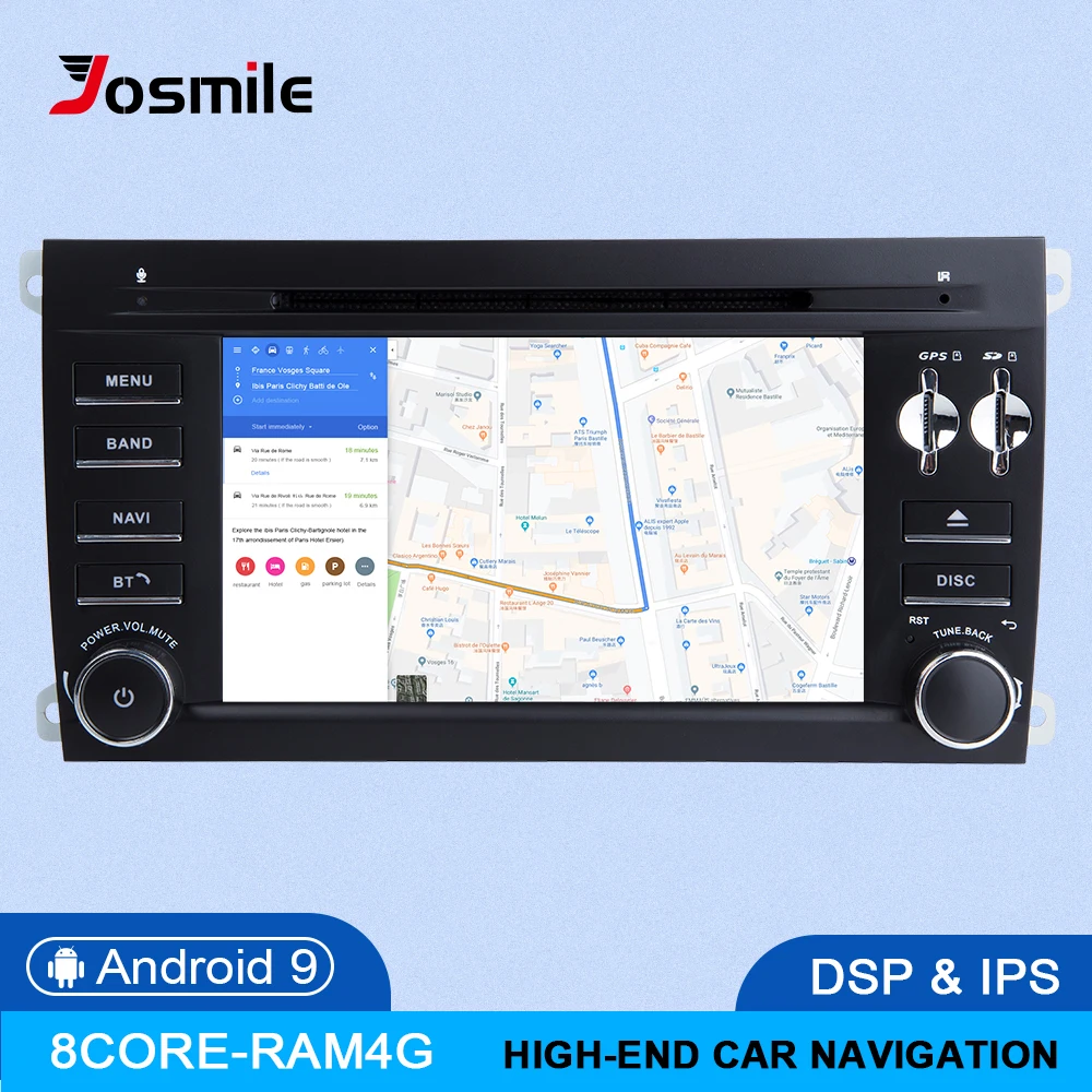  4GB 2Din Android 9.0 Car DVD Player For Porsche Cayenne S GTS 2002-2009 multimedia GPS RadioAudio s