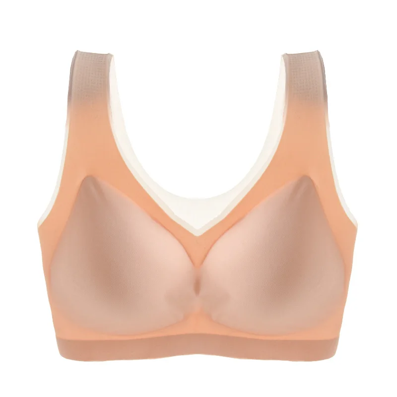 Plus Size Bra 7XL Seamless Bras For Women Underwear Lady Sexy Wireless Breathable Brassiere Push Up Bralette With Pads Top Bras 6