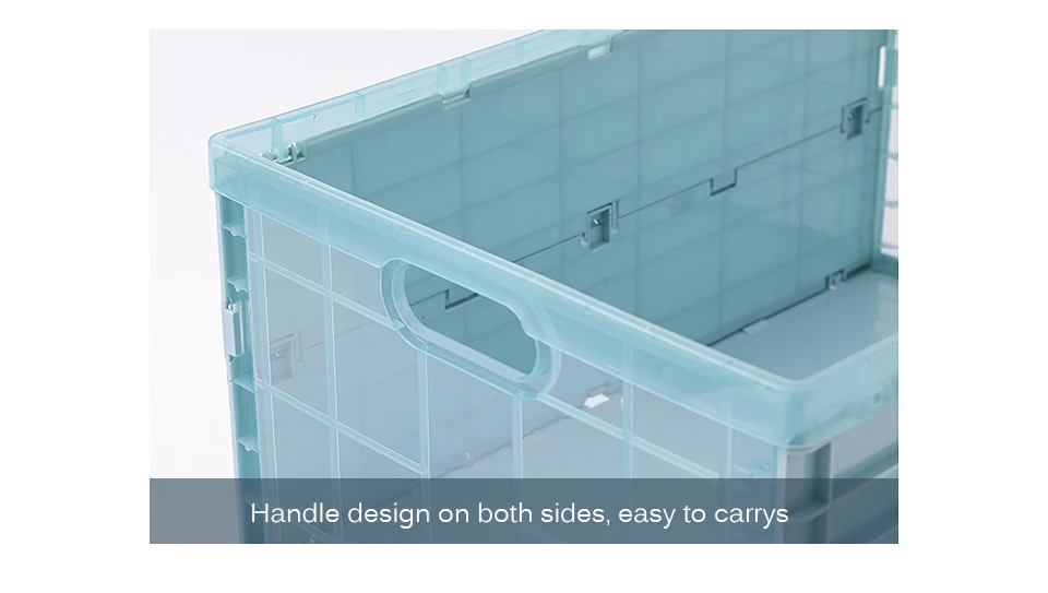 Collapsible Plastic Storage Crate Box Wardrobe Stackable Home Garage Warehouse Desktop Storage Box Car Organizer - Medium 22 Collapsible Plastic Storage Crate Box Wardrobe Stackable Home Garage Warehouse Desktop Storage Box Car Organizer - Medium