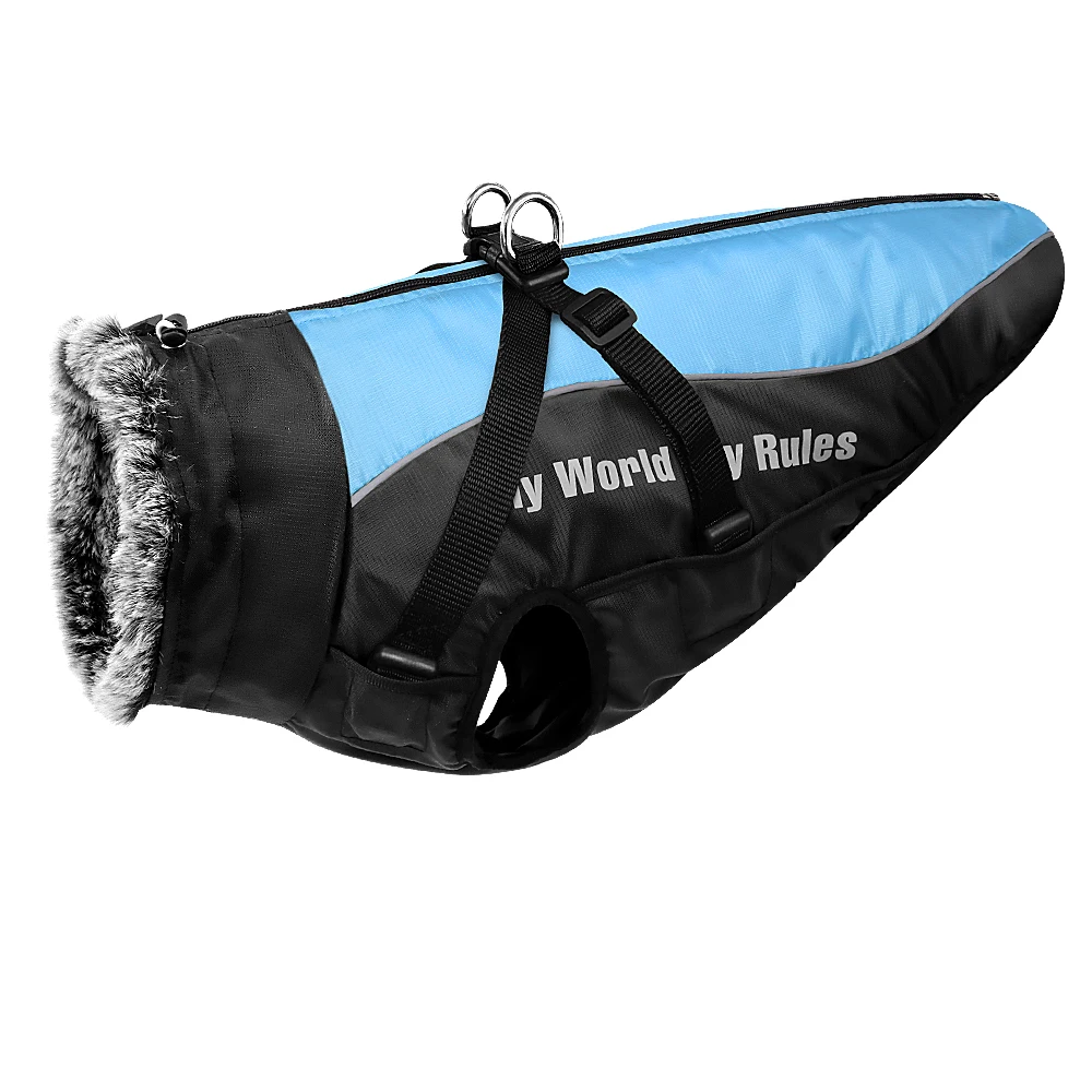 Dog Jacket with Harness | Waterproof Jacket for Large Dog | Big Windproof Coats