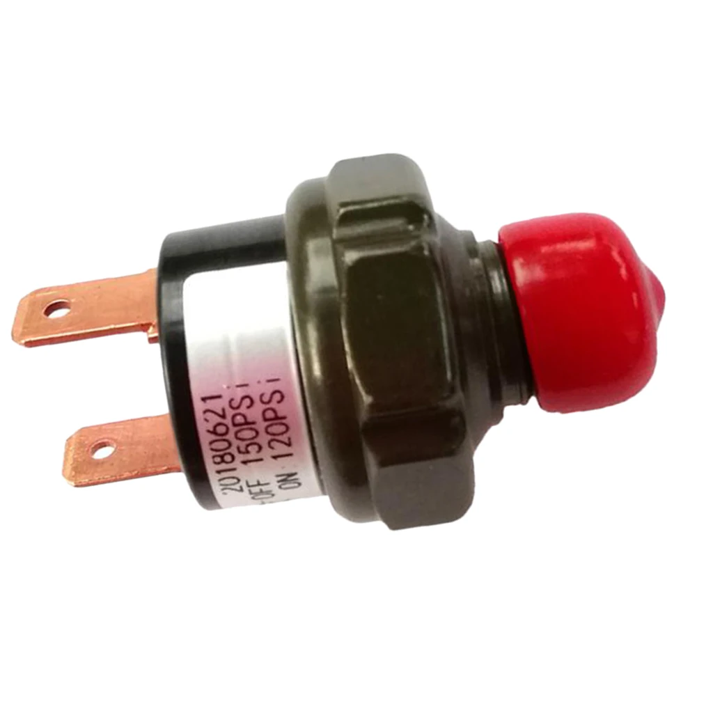 Heavy Duty Air Pressure Control Switch Valve 1/4'' NPT 120-150 PSI for 12V Air Compressor, Air Tool Parts & Accessories