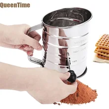 QueenTime 40 сетка ручной сито для муки из нержавеющей стали Сито Фильтр сахарный шейкер для кофе кухонный фильтр для выпечки Кондитерские инструменты