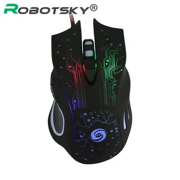 

USB Wired Gaming Mouse 3200 Dpi Computer Mice With Led Flashing Light Fashion Optical Mouse Gamer For PC Laptop Desktop Office
