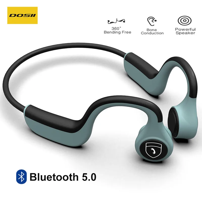 DOSII Новая беспроводная гарнитура Bluetooth 5 0 Гарнитура костной проводимости для