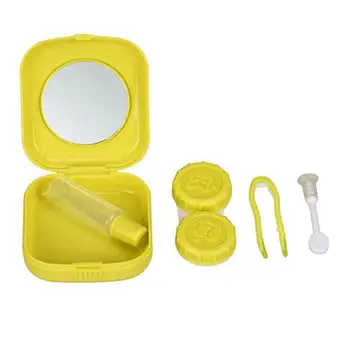 

Cute Pockets Mini Lens Case Travel Kit Easy Carry Mirror Container Holder