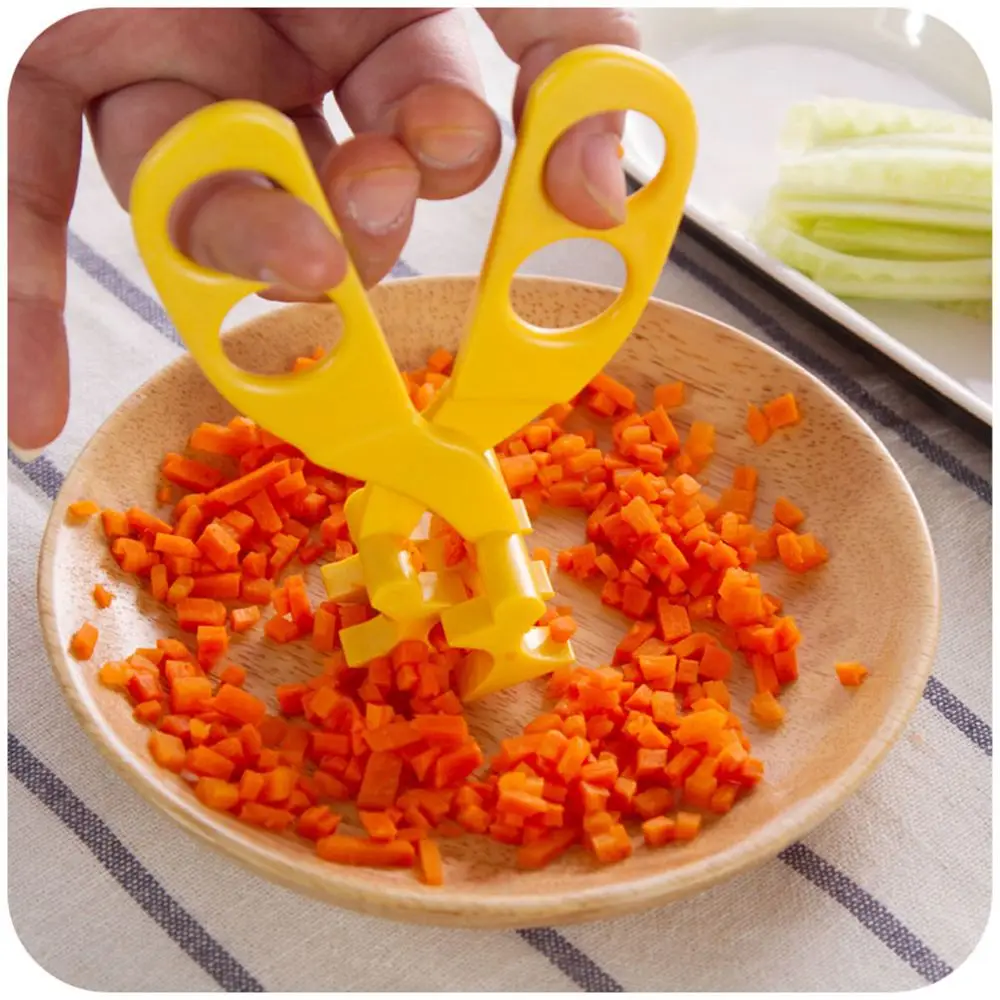Baby Food Scissors Baby Feeding Helper Kitchen Shears Dinnerware New High Quality Mothers and Babies Supplies Food Grade