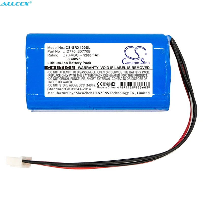Cameron Sino 5200 мАч аккумулятор ID770 JD770B для SRS XB40 XB41|Цифровые аккумуляторы| |